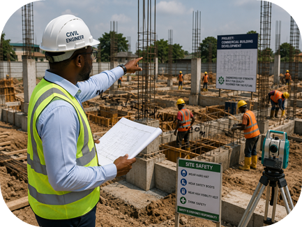 Engineer on site